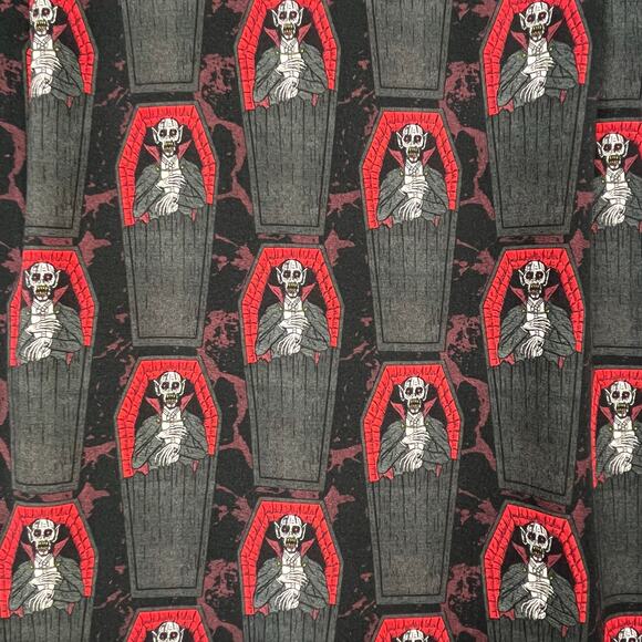 Wicked Clothes Mens/Womens Goth Vampire Halloween Monster Button Up Shirt Small - Picture 4 of 5